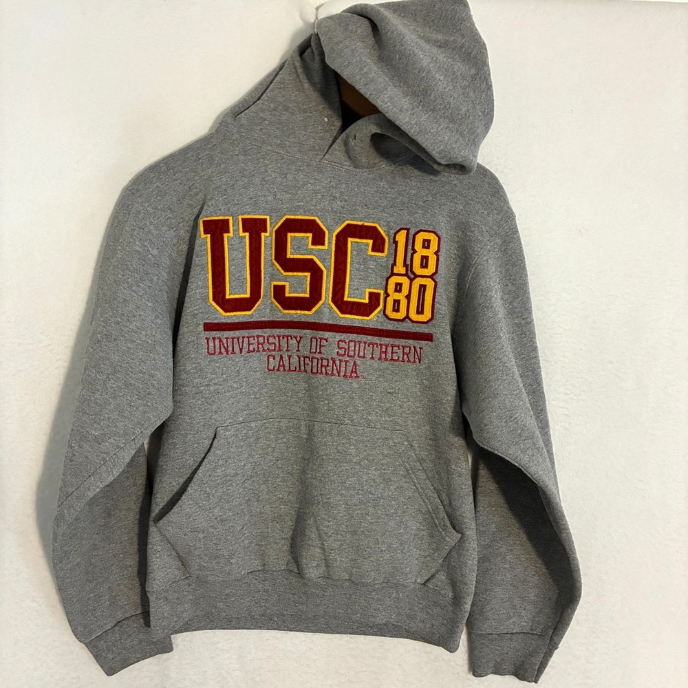 Vtg‎ University Of Southern California USC Hoodie Size S Embroidered USA Made